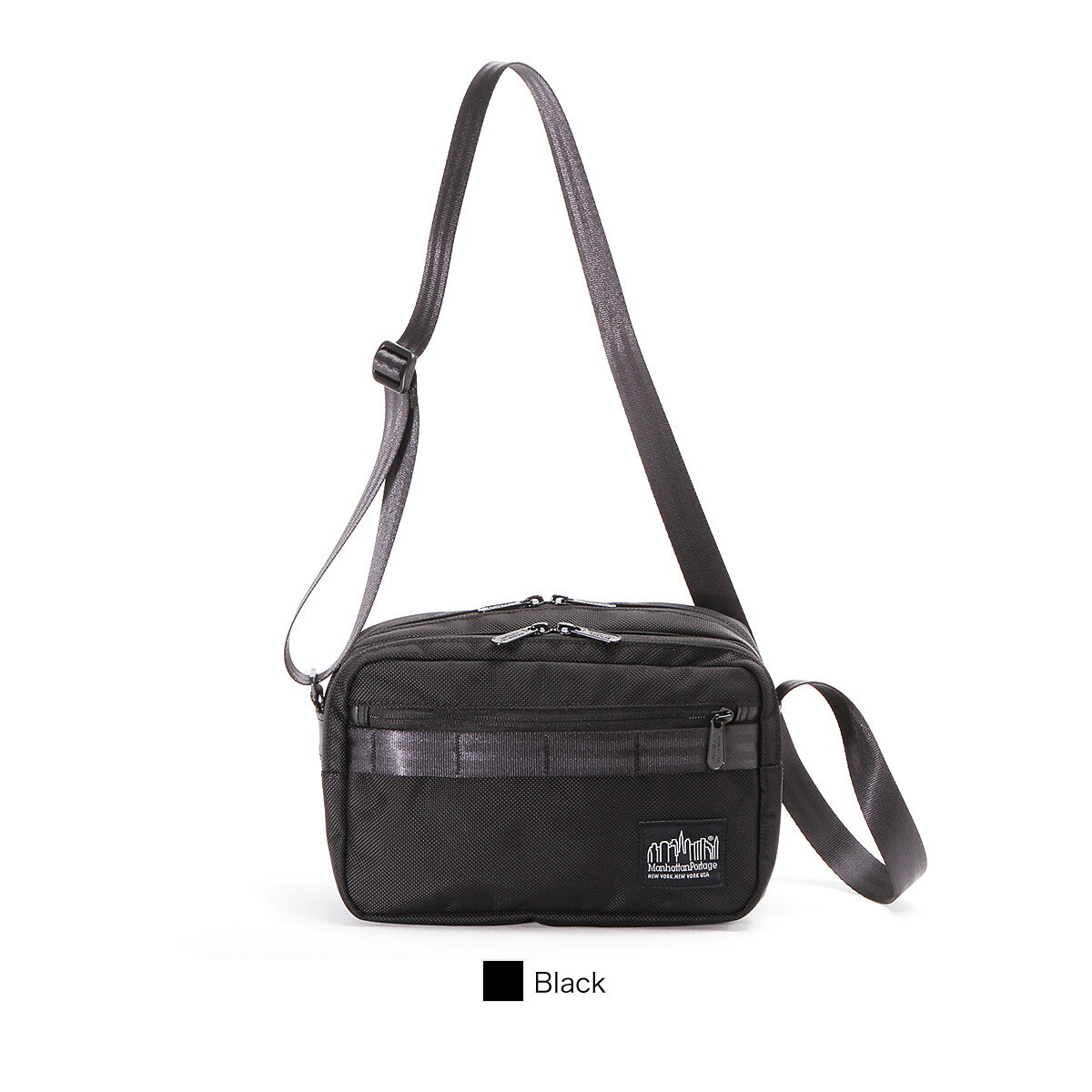 樂天商城 - マンハッタンポーテージ ブラックレーベル ショルダーバッグ 小さめ JACKSON SQUARE BAG メンズ レディース MP4039BL NV1 Manhattan Portage BLACK LABEL [ノベルティプレゼント&ラッピング無料]【正規販売店】
