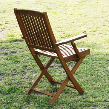 ガーデン チェア 木製 雨ざらし チェア 折りたたみ ガーデンチェア ベランダ キャンプ 用品 椅子 屋外 コンパクト 4脚 セット 肘 おしゃれ