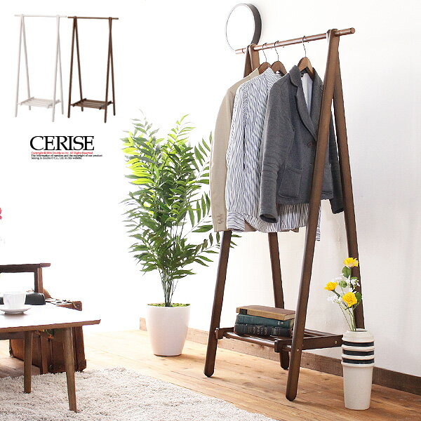 【最大全額タダ!12/5限定で当選確率2分の1】ハンガーラック 木製 洋服掛け 白 折りたたみ おしゃれ スリム コートハンガー ホワイト コート掛け ブティッ...