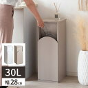 【速報!今すぐ使える2000円割引クーポン有】ゴミ箱 ダストボックス スリム リビング おしゃれ 30l 縦型 木製 洗面所 袋が見えない 30リットル インテ...