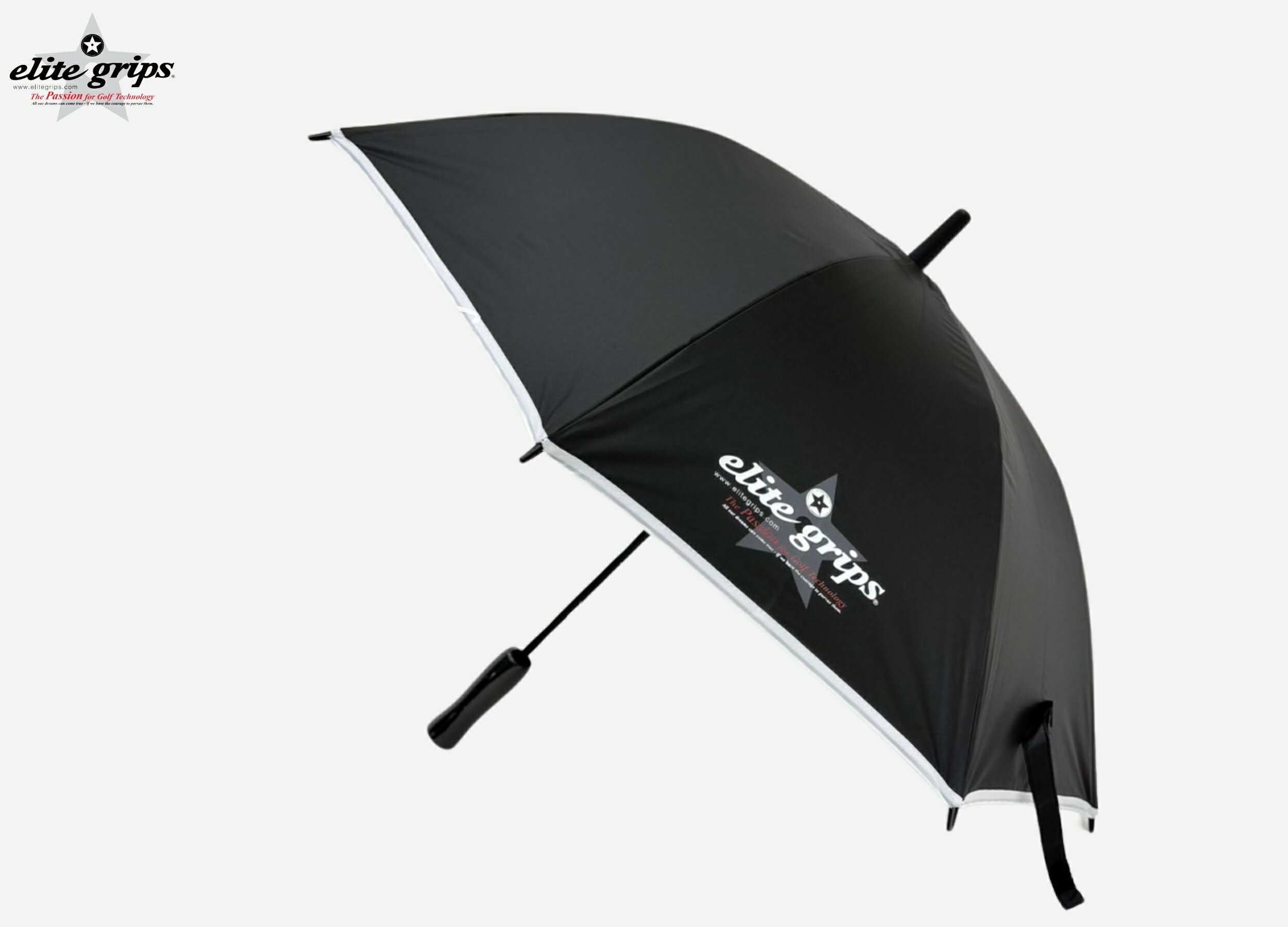 軽量傘（小）黒 【PA50-O-LWBK】　エリートグリップ　レギュラーサイズ　ゴルフ雨　ゴルフ傘　ゴルフ ..
