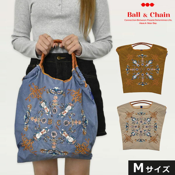 【送料無料】【即納】 Ball＆Chain ボールアンドチェーン 正規品 VICTORIAN HORSE Mサイズ バッグ エコバッグ トートバッグ 刺繍 ギフト A4 301068のサムネイル