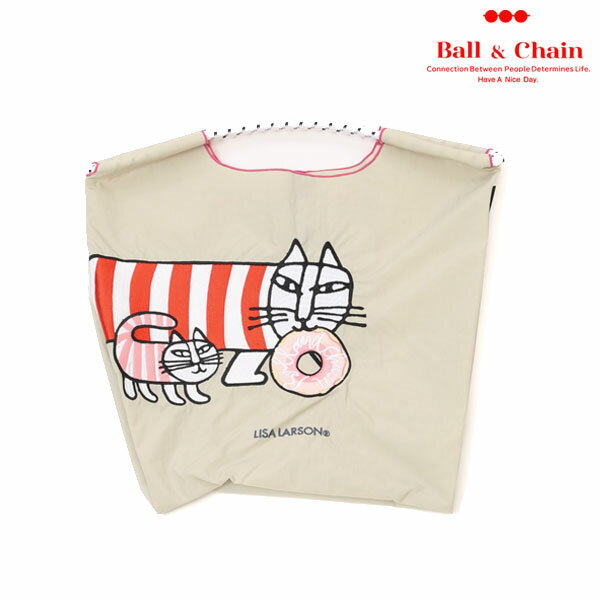 【毎日出荷中】コレクター必見！【送料無料】【即納】 Ball＆Chain ボールアンドチェーン 正規品 L.Dounuts マイキー Mサイズ / L.LION(ライオン) Mサイズ LISA LARSON リサ・ラーソン バッグ エコバッグ トートバッグ 刺繍 ギフト A4 357000 357003 357004