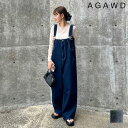 アガウド AGAWD ボトムス Denim All in one デニムオールインワン 一部9月中旬~下旬予約 フルレングス デニム サロペット オールインワン 1725-1053 0122-4154