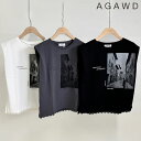 【即納】 アガウド AGAWD トップス 25春夏 Photo Print Shoulder Tank フォトプリントショルダータンク ノースリーブ ミドル丈 1925-6020