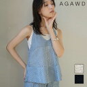 【即納】 アガウド AGAWD トップス 25春夏 Lace Camisole レースキャミソール ノースリーブ ニット クロシェ 2522-771740