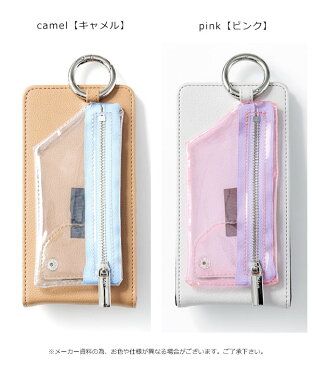 《即納》【マルチ対応】エジュー ajew 通販 ajew cadena vertical zipphone case iphone12 pro mini iphone11 ケース 手帳型 多機種対応 スマホケース iphone8 Xperia X AQUOS U Galaxy S6 iphoneケース ブランド 人気 小銭入れ カードケース PVC クリア ac2019001