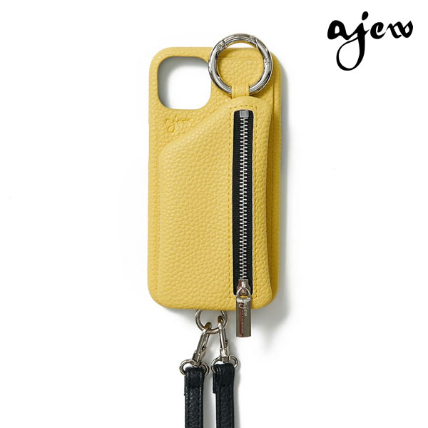 【ポイント5倍】【iPhone16/16pro対応】【即納】 エジュー ajew cadenas zipphone case shoulder iPhone16pro ケース ショルダー 紐 ストラップ カバー aj02-00316 ギフト 定番