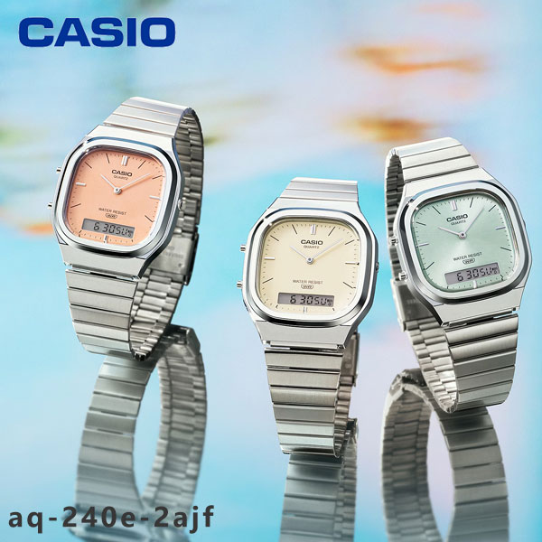 CASIO デジタル腕時計 ライトグリーン Casio G-Shock GM2110D-3A G-STEEL Stainless Steel Bezel and Band