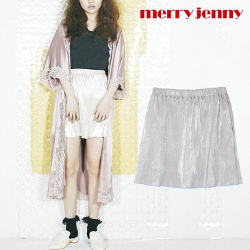 【SALE1000円】メリージェニー merry jenny ラメプリーツスカート レディース ボトムス スカート ミニ 丈 ミニスカート プリーツ ラメ シンプル 光沢 メタリック きらきら 281730800201 メール便