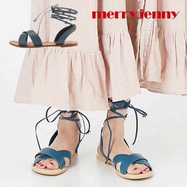 【SALE30%OFF】メリージェニー merry jenny 通販 おほしさまレースアップサンダル ぺたんこ サンダル レースアップシューズ レディース 靴 シューズ 歩きやすい カジュアル フラットサンダル 夏 星 赤 イエロー ネイビー 281831805301【thxgd_18】