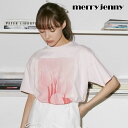 メリージェニー 服 レディース 【即納】 メリージェニー merry jenny トップス 24春夏 square tulip tee 半袖 Tシャツ ミドル丈 282422703501