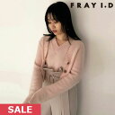 【即納】 フレイアイディー FRAY I.D トップス 23秋冬 ラクーンアンサンブルニット ショート丈 長袖 fwnt241032