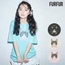 ファーファー FURFUR トップス 25春夏 【上國料萌衣コラボ】HanaプリントTシャツ(UNISEX) 一部6月上旬~下旬予約 ミドル丈 半袖 コラボ 猫 rwct252048(4)