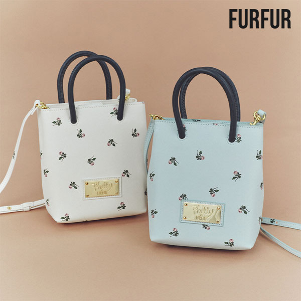 ファーファーFURFURバッグ小花...
