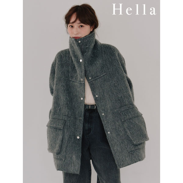 ヘラ Hella 25秋冬 wool shaggy coat ウールシャギーコート 9月中旬～10月