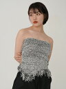 【SALE30%OFF】【即納】 エギュゼ iGUISER トップス 春夏 asymmetric knit bustier アシンメトリーニットビスチェ チュー...