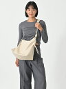 【SALE30%OFF】【即納】 エギュゼ iGUISER ボトムス 秋冬 leather rope strap bag(IVORY) レザーロープストラップバッグ ショルダーバッグ 大容量 内ポケット ig-ig032