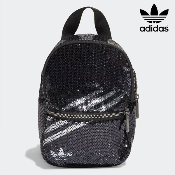 【SALE40%OFF】アディダスオリジナルス adidas originals ミニ バックパック レディース バッグ リュック ミニバッグ ミニリュック 肩掛け 斜め掛け スパンコール キラキラ 派手 通学 子供用 登園 日帰り旅行 スポーティー カジュアル izb79