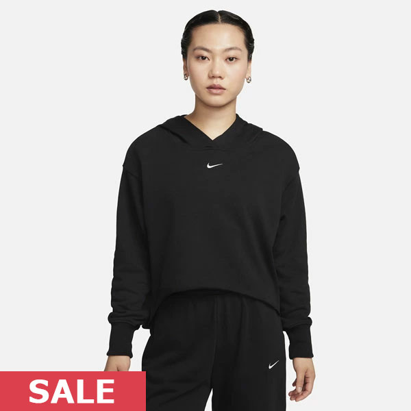 【当店限定!!超ポイントバック祭★P10倍】 《即納》 ナイキ NIKE トップス ウィメンズ クロップド フレンチテリー プルオーバー パーカー 長袖 fb8267-010のサムネイル