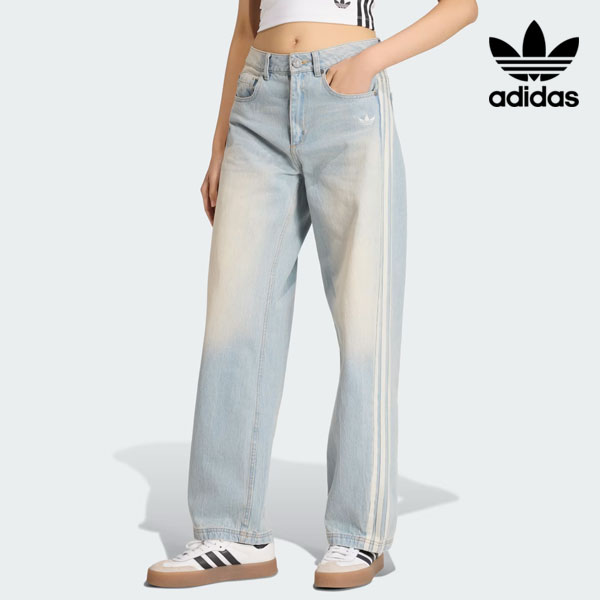 Rakuten - 【即納】アディダスオリジナルス adidas originals ヴィンテージダッドジーンズ ボトムス デニム フルレングス パンツ kw2093 kw2094