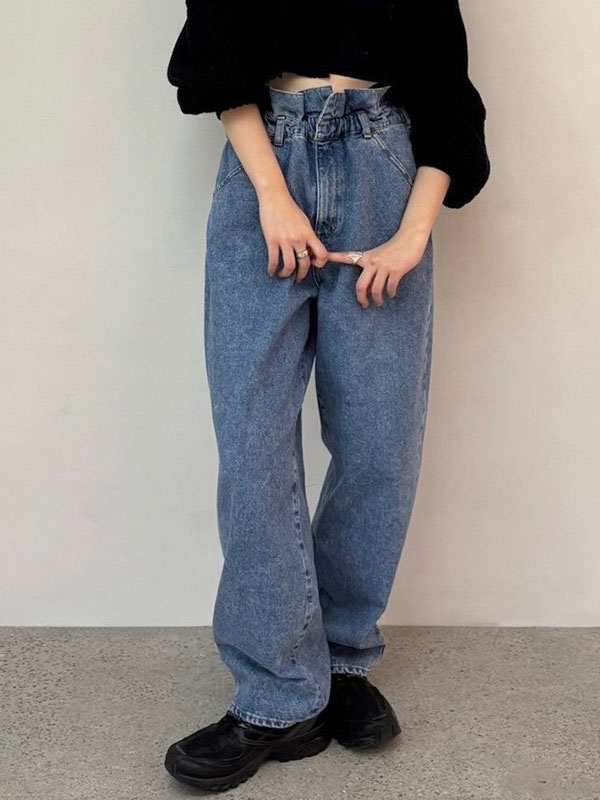 【即納】 アンヌーク anuke 2025FallWinter ボトムス Waist Tuck Denim ウエストタックデニム フルレングス パンツ 25秋冬...