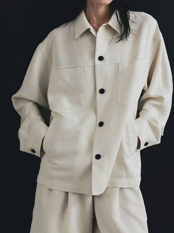 Rakuten - エントリーでポイント上乗セ 【即納】 アンヌーク anuke 2026springsummer トップス Work Pocket Shirts ワークポケットシャツ 長袖 セットアップ 26春夏 62610716 62610413