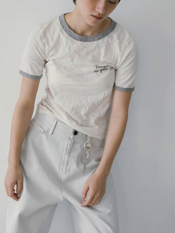 Rakuten - エントリーでポイント上乗セ 【即納】 アンヌーク anuke 2026SpringSummer トップス Lettering Washer T-Shirts レタリングウォッシャーTシャツ 半袖 ミドル丈 26春夏 62610610