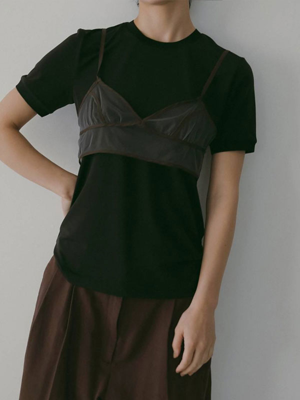 Rakuten - エントリーでポイント上乗セ 【即納】 アンヌーク anuke 2026springsummer トップス Compact Ringer T-Shirts コンパクトリンガーTシャツ 半袖 ミドル丈 26春夏 62610618