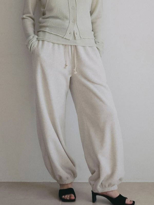 エントリーでポイント上乗せ アンヌーク anuke 2026Prefall ボトムス Fleece Rough Pants 9月中旬〜10月上旬予約 フリースラフパンツ フルレングス 26秋冬 62620712