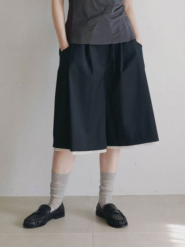 Rakuten - エントリーでポイント上乗セ アンヌーク anuke 2026Prefall ボトムス Hightwist Half Pants 8月下旬〜9月中旬予約 ハイツイストハーフパンツ ハーフ丈 セットアップ 26秋冬 62620103 62620716 62620715
