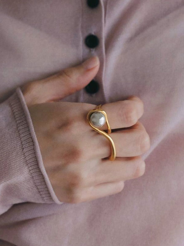 Rakuten - エントリーでポイント上乗セ アンヌーク anuke 2026Prefall アクセサリー Ball Double Ring 7月中旬〜8月上旬予約 ボールダブルリング 指輪 26秋冬 62620902