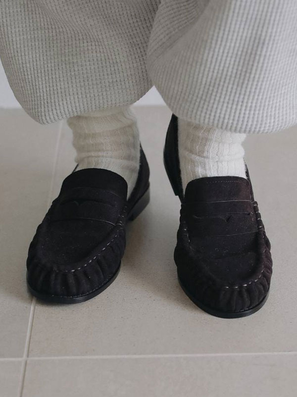 アンヌーク anuke 2026Prefall シューズ Gather Loafers 8月下旬〜9月中旬予約 ギャザーローファー ギフト 靴 26秋冬 62621006