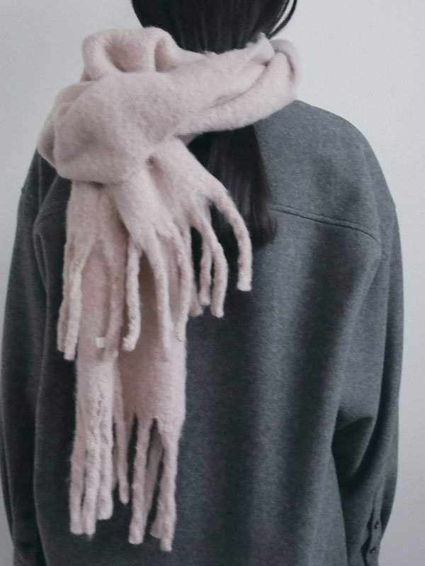 【ポイント5%付与 7/5マデ】アンヌーク anuke 2026winter トップス Soft Fringe Stole 11月上旬〜下旬予約 ソフトフ…