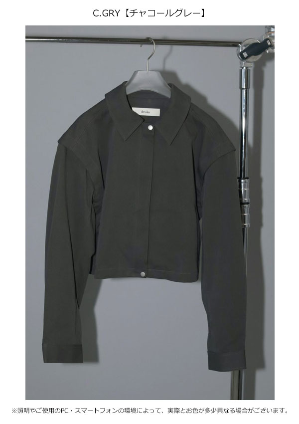 【SALE60%OFF】【即納】アンヌーク anuke セール アウター 2way Twill Jacket 2WAYツイルジャケット 長袖 ミドル丈 62510109 double-10082756 ダブルハート(DOUBLE HEART) サンプル画像3