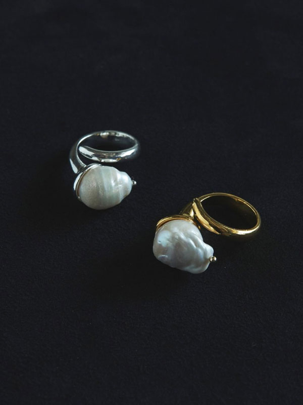 楽天ダブルハート（DOUBLE HEART）本日お得にお買い物 【即納】 アンヌーク anuke 2025FallWinter アクセサリー Baroque Pearl Ring バロックパールリング 小物 ギフト 25秋冬 62520901