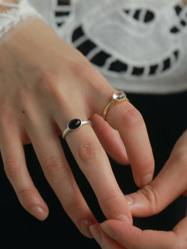 Rakuten - エントリーでポイント上乗セ 【即納】 アンヌーク anuke アクセサリー Stone Thin Ring ストーンシンリング 指輪 ギフト 25秋冬 62520907