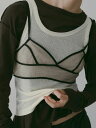 【ポイント5%付与(11/3まで)】アンヌーク anuke 2026springsummer トップス Bicolor Tulle Bratop 3月下旬~4月中旬予約 バイカラーチュールブラトップ インナー 透け感 26春夏 62610406