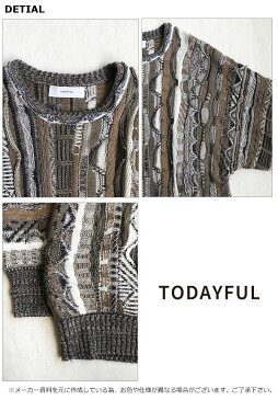 TODAYFUL トゥデイフル LIFE's ライフズ 通販 10月下旬予約 Vintage Pattern Knit ヴィンテージパターンニット レディース トップス ニット 柄 長袖 吉田怜香 2018 冬 11820553 [クーポン利用不可] インスタライブ メンズ