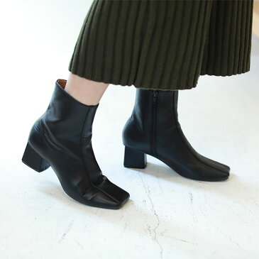 TODAYFUL トゥデイフル LIFE's ライフズ 通販 11月下旬予約 Square Ankle Boots スクエアアンクルブーツ レディース ブーツ ショートブーツ ヒール 無地 シンプル スクエアトゥ レザー ブラック キャメル 吉田怜香 2018 冬 11821059 [クーポン利用不可] インスタライブ