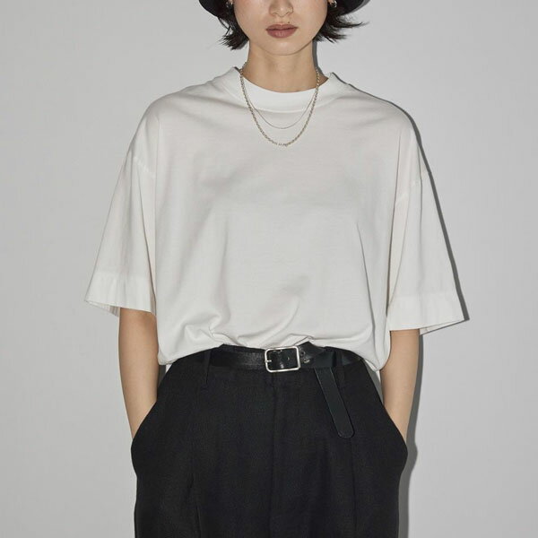 TODAYFUL 2024springsummer トゥデイフル Cotton Silk Useful Halfsleeve T-shirts 8月上旬～下旬予約 コットンシルクユースフルTシャツ トップス 半袖 ミドル丈 12310602