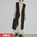 【TODAYFUL SALE】 【20 OFF】 【即納】 TODAYFUL 2023spring.summer トゥデイフル Asymmetry Linen Vest アシンメトリーリネンベスト トップス ノースリーブ 12310701 12310103