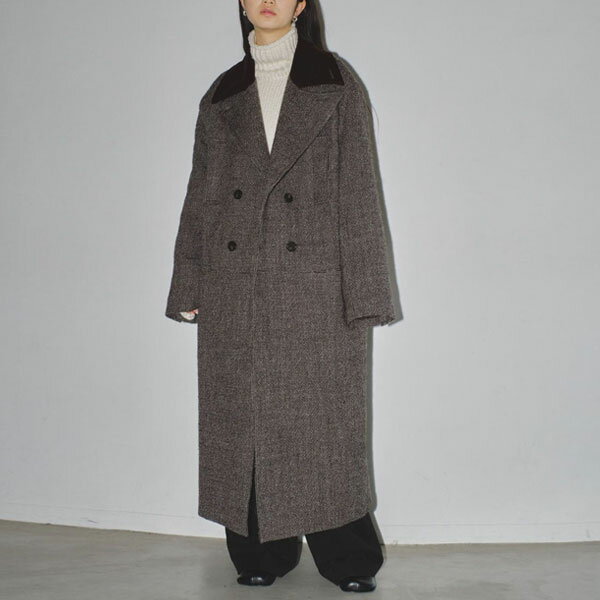 【即納】 TODAYFUL 2023winter トゥデイフル Doublecollar Tweed Coat ダブルカラーツイードコート アウター 長袖 ロング丈 12320011