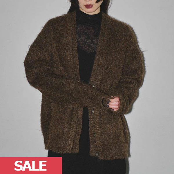 TODAYFUL 2023winter トゥデイフル Brashed Vneck Cardigan 11月下旬〜12月中旬予約 ブラッシュドVネックカーディガン トップス アウター ミドル丈 重ね着 12320520のサムネイル