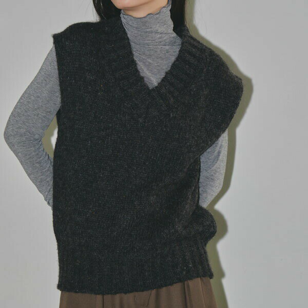 5/12限定 1,000円OFF対象  TODAYFUL 2023prefall トゥデイフル Mottle Yarn Knit Vest モトルヤーンニットベスト トップス ミドル丈 12320516 12220520