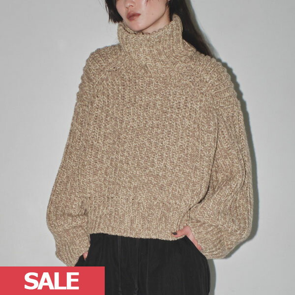 【TODAYFUL SALE】 【50%OFF】 【即納】 TODAYFUL 2023winter トゥデイフル Volume Turtle Knit ボリュームタートルニット トップス ミドル丈 長袖 12320521