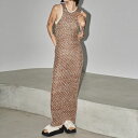 TODAYFUL 2024springsummer トゥデイフル ワンピース Lowgauge Honeycomb Knitdress ローゲージハニカムニットドレス ロング丈 ノースリーブ 2024ss 12410320