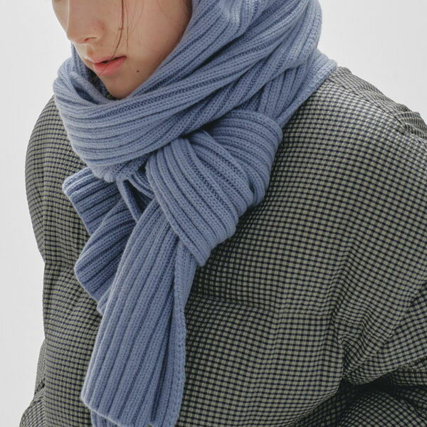 トゥデイフル TODAYFUL 2024winter 小物 Rib Knit Muffler 一部1月上旬～下旬予約 リブニットマフラー マフラー ニット 大判 バラクラバ ギフト 12421017のサムネイル