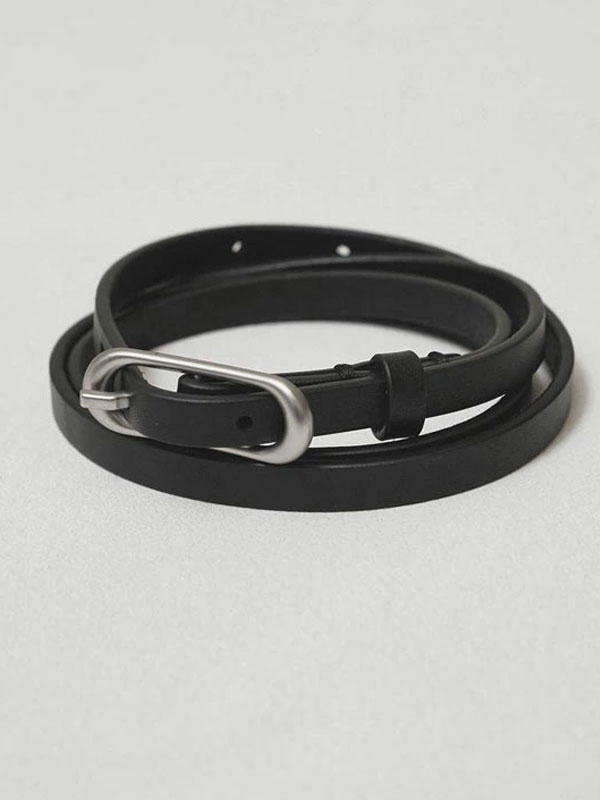 Rakuten - エントリーでポイント上乗セ 【予約販売】トゥデイフル TODAYFUL 2026Prefall 小物 Oval Backle Narrow Belt 9月中旬〜10月上旬予約 オーバルバックルナローベルト 牛革 ギフト 12621017 26秋冬