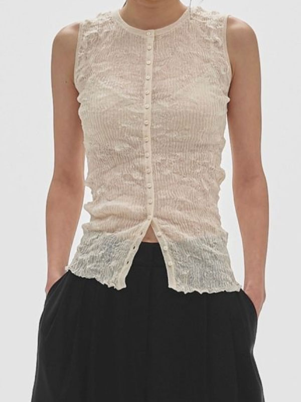 トゥデイフル TODAYFUL 2026springsummer トップス 2way Sheer Knitvest 5月下旬～6月中旬予約 2wayシアーニットベスト ノースリーブ ミドル丈 12610523 12520517 12520516